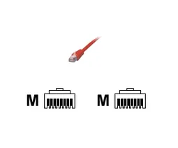 Cordon Cat 6, 2.00 m F/UTP Rouge
