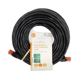 Nedis Câble RJ45 Cat6 U/UTP - 20m - Noir