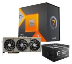 Sapphire Ryzen 7 7800X3D + Nitro+ Radeon RX 9070 XT Gaming OC 16GB + MAG A750GL PCIE5