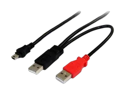 StarTech 6 ft USB Y Cable for External Hard Drive