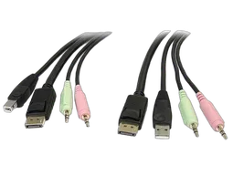 StarTech 4-in-1 USB DisplayPort KVM Switch Cable