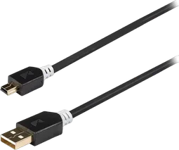 Câble USB-A/Mini USB mâle/mâle - 3m - Anthracite