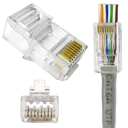 MCL Samar Lot de 50 connecteurs de fils RJ45