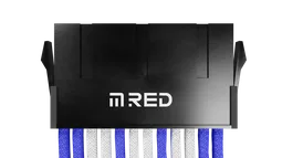 M.RED Kit extension 7 Câbles tressés Ultimate - Blanc Bleu