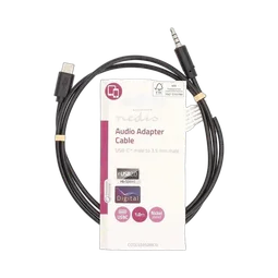 Nedis Câble USB-C vers Jack 3.5mm mâle/mâle - 1m - Noir