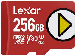 Lexar Micro SDXC 256Go Class 10 U3 V30 A2 LMSPLAY256G-BNSNG