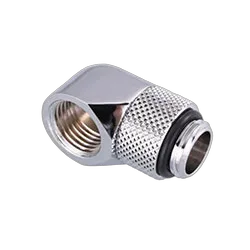 CONSTRUCTEUR Fitting coudé rotatif 90° argent - 14mm