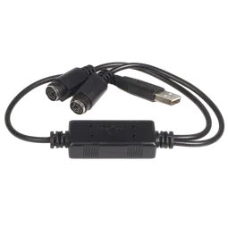 StarTech Adaptateur clavier et souris USB vers PS2 Noir