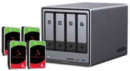 UGREEN DXP4800 Plus - 4 Baies avec 4 disques de 4To