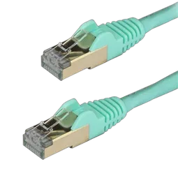 StarTech 3m Aqua Cat6a Ethernet Cable - STP
