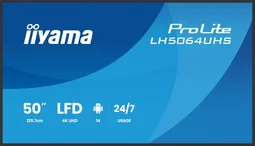 Iiyama LH5064UHS-B1AG - 50" 4K IPS 6.5ms Android 14 OS iiShare Wifi