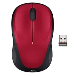 Logitech M235 - Sans-Fil - Rouge