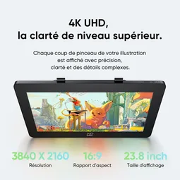XPPEN Artist Pro 24 Gen 24K MD240UH-EU - 5080LPI 24" Noir