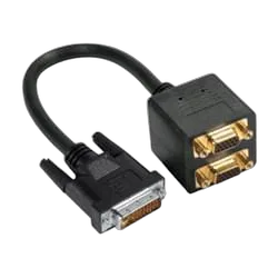Adaptateur DVI-I vers 2xVGA mâle/femelle