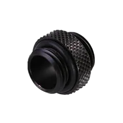 Fitting Mâle/Mâle droit noir - 14mm