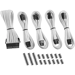 CableMod Kit câbles tressés (White) CM-CAB-CKIT-N88KW-R