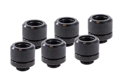 Alphacool Pack de 6 Fitting pour Tube rigide noir 14mm G1/4