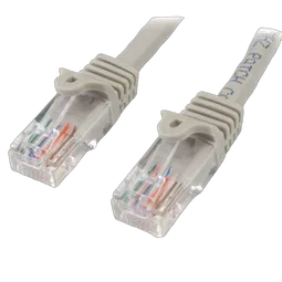 StarTech 3m Gray Snagless UTP Cat5e Patch Cable