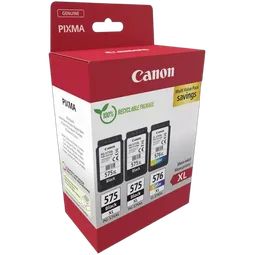 Canon Pack de 3 cartouches - PG-575XLx2/CL-576XL