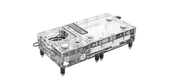 Alphacool Core plat 240 Droite Apex VPP/D5 (sans pompe)