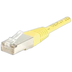 Patch RJ45 cat5E FTP 15cm jaune