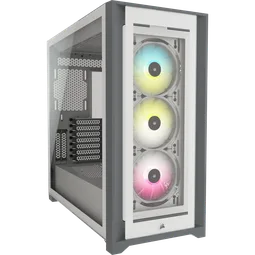 Corsair iCUE 5000X RGB Tempered Glass - White