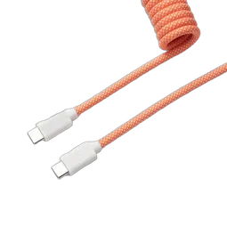 Keychron Cable Coiled Aviator - USB C - Rose Orange