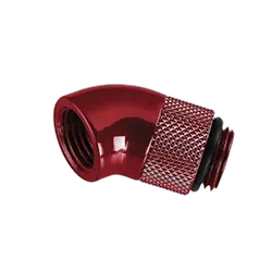 Fitting coudé rotatif 45° rouge - 14mm