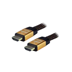 MCL Samar Câble HDMI 2.0 Highspeed + Ethernet mâle/mâle tressé/plat - 3m