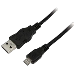 MCL Samar Câble USB-A 2.0/Micro USB-B mâle/mâle - 1m - Noir