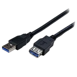 StarTech 2m Black USB 3.0 Extension Cable M/F