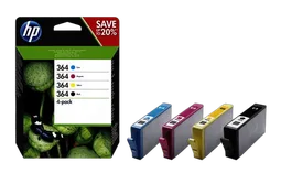 HP 364 Ink Cart CMYK Combo 4-Pack Blistr