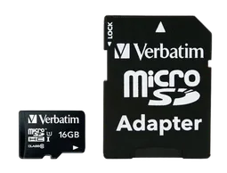 Verbatim MICRO SDHC 16GB - CLASS 10 Adapt