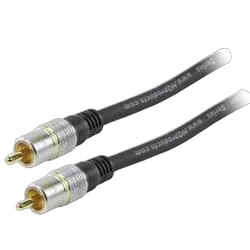 Câble RCA Composite Haute Qualité or mâle/mâle - 10m