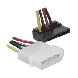 Adaptateur Alim SATA M coudé vers Molex F