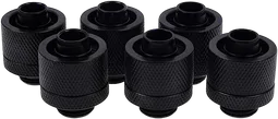 Alphacool Eiszapfen Fitting compression - 16/10mm - G1/4 - Pack de 6 - Noir