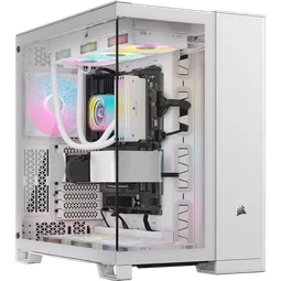 Corsair 6500X Tempered Glass MT - White/Satin Gray Alum