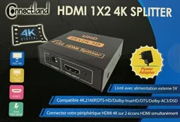Connectland Splitter HDMI 4K - 2 écrans simultanés — vue 2