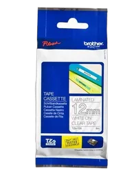 Brother Tape/12mm white on clear f P-Touch