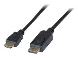Câble DisplayPort 1.2 vers HDMI 1.4 mâle/mâle - 2m - Noir