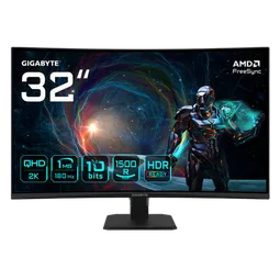 Gigabyte GS32QCA - 31.5" CURVE QHD 180Hz VA 1ms Adaptive Sync