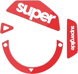 SuperGlide Patins Verre V2 - Logitech G502 - Rouge