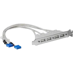 StarTech 4 Port USB A Female Slot Plate Adapter