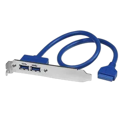 StarTech 2 Port USB 3 A Female Slot Plate Adapter