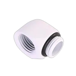 CONSTRUCTEUR Fitting Male/femelle 90° blanc - 14mm