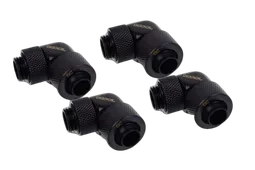Alphacool Eiszapfen Fitting compression - 13/10mm - 90° rotatif G1/4 - Pack de 4 - Noir