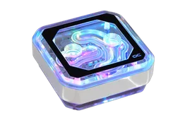 Alphacool Eisblock XPX Aurora CPU - Acryl Chrome/Blanc RGB