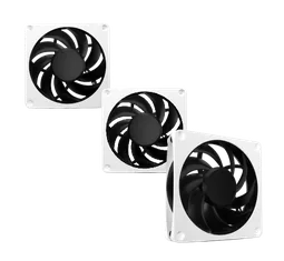 Alphacool Apex Stealth Metal 120mm - 3000rpm Blanc Pack de 3