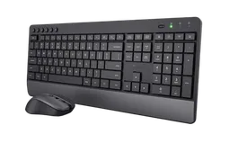 Trust Trezo - Clavier/Souris/Noir/Sans fil