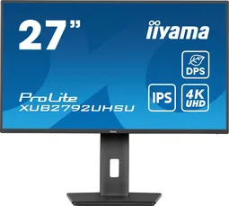 Iiyama PROLITE XUB2792UHSU-B6 - 27" 4K 60Hz IPS 4ms Pivot USB-C HP économie d'énergie dynamique